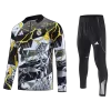 Real Madrid Sweatshirt Kit 2025/26 - Black (Top+Pants) - gojersey