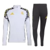 Kid's Real Madrid x MARVEL Zipper Sweatshirt Kit(Top+Pants) 25/26 White - gojersey