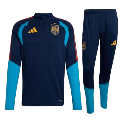 Kid's Spain Zipper Sweatshirt Kit(Top+Pants) 2026 Navy - gojersey
