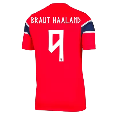 Norway BRAUT HAALAND #9 Home Soccer Jersey Authentic 2026 - gojersey