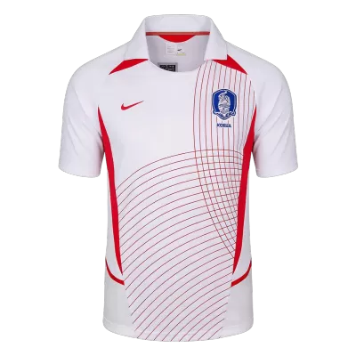 South Korea Away Soccer Jersey Retro 2002 - gojersey
