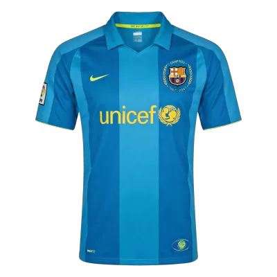 Barcelona Away Soccer Jersey Retro 2007/08 - gojersey