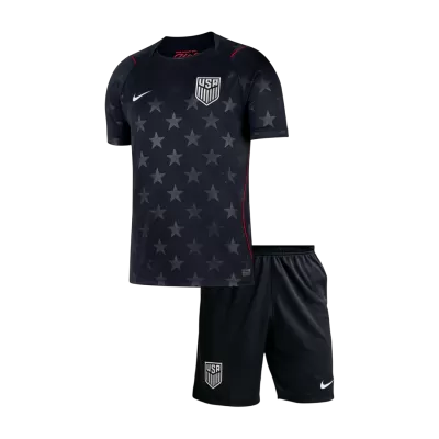 Kids Fan USA Away Soccer Jersey Kit (Jersey+Shorts) World Cup 2026 Midnight Navy - gojersey