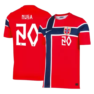 NUSA #20 Norway Home Soccer Jersey World Cup 2026 Red - gojersey