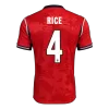 RICE #4 England Away Soccer Jersey World Cup 2026 Red - gojersey