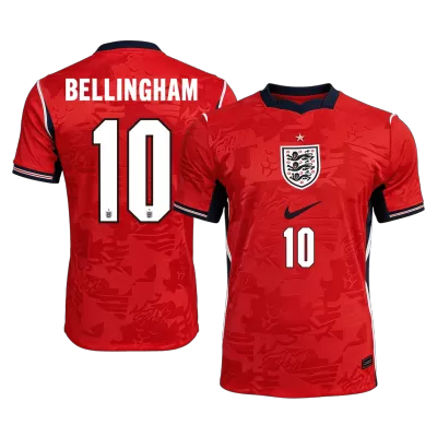 BELLINGHAM #10 England Away Soccer Jersey World Cup 2026 Red - gojersey