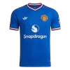 Men Player Version Manchester United Away Soccer Jersey 2026/27 Blue - gojersey