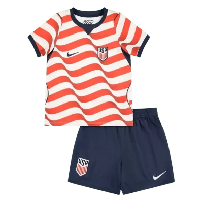 Kids USMNT Home Soccer Jersey Kit(Jersey+Shorts) World Cup 2026 Red&White - gojersey