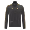 Men 2026 Manchester United Half-Zip Windbreaker Jacket Gray - gojersey
