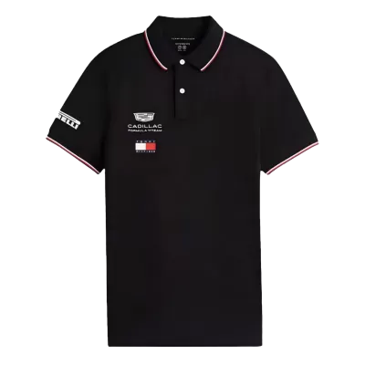 Men 2026 Cadillac F1 Racing Team Polo Shirt Black - gojersey