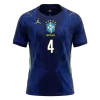MARQUINHOS #4 Brazil Away Soccer Jersey World Cup 2026 Navy - gojersey