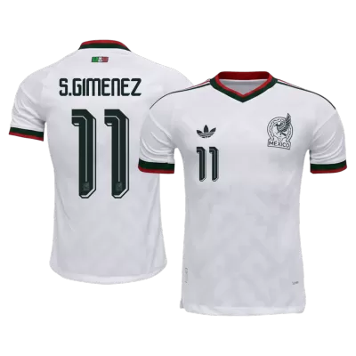 Mexico S.GIMENEZ #11 Away Soccer Jersey Authentic 2026 - gojersey