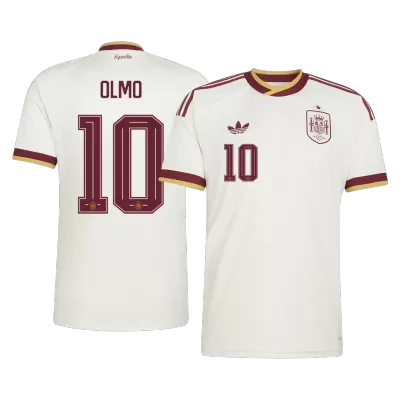OLMO #10 Spain Away Soccer Jersey World Cup 2026 White - gojersey