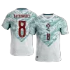 B.FERNANDES #8 Portugal Away Soccer Jersey World Cup 2026 White&Green - gojersey