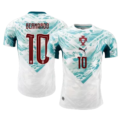 Portugal BERNARDO #10 Away Soccer Jersey Authentic 2026 - gojersey
