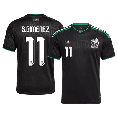 S.GIMENEZ #11 Mexico Third Soccer Jersey World Cup 2026 Black - gojersey