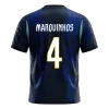 MARQUINHOS #4 Brazil Away Soccer Jersey World Cup 2026 Navy - gojersey