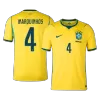 MARQUINHOS #4 Brazil Home Soccer Jersey World Cup 2026 Yellow - gojersey
