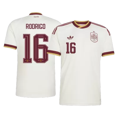 RODRIGO #16 Spain Away Soccer Jersey World Cup 2026 White - gojersey