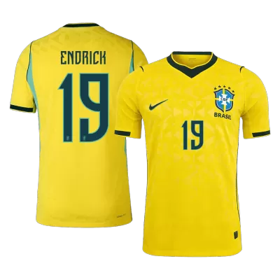 Brazil ENDRICK #19 Home Soccer Jersey Authentic 2026 - gojersey