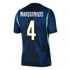Brazil MARQUINHOS #4 Away Soccer Jersey Authentic 2026 - gojersey