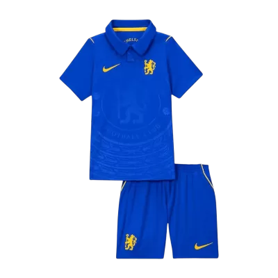 Kids Chelsea Home Soccer Jersey Kit (Jersey+Shorts) 2026/27 Blue - gojersey