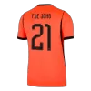 F.DE JONG #21 Netherlands Home Soccer Jersey World Cup 2026 Orange - gojersey
