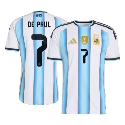 Argentina DE PAUL #7 Home Soccer Jersey Authentic 2026 - gojersey
