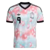 LUKAKU #9 Belgium Away Soccer Jersey World Cup 2026 Blue&Pink - gojersey