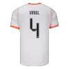 VIRGIL #4 Netherlands Away Soccer Jersey World Cup 2026 White - gojersey