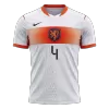 Netherlands VIRGIL #4 Away Soccer Jersey Authentic 2026 - gojersey
