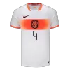 VIRGIL #4 Netherlands Away Soccer Jersey World Cup 2026 White - gojersey