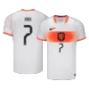 XAVI #7 Netherlands Away Soccer Jersey World Cup 2026 White - gojersey