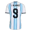 Argentina J.ÁLVAREZ #9 Home Soccer Jersey Authentic 2026 - gojersey