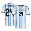 Argentina E. FERNÁNDEZ Home Soccer Jersey Authentic 2026 - gojersey