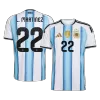 L.MARTÍNEZ #22 Argentina Home Soccer Jersey World Cup 2026 Blue&White - gojersey