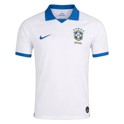 Brazil Away Soccer Jersey Retro 2019 - gojersey