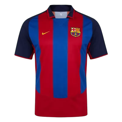 Barcelona Home Soccer Jersey Retro 2003/04 - gojersey